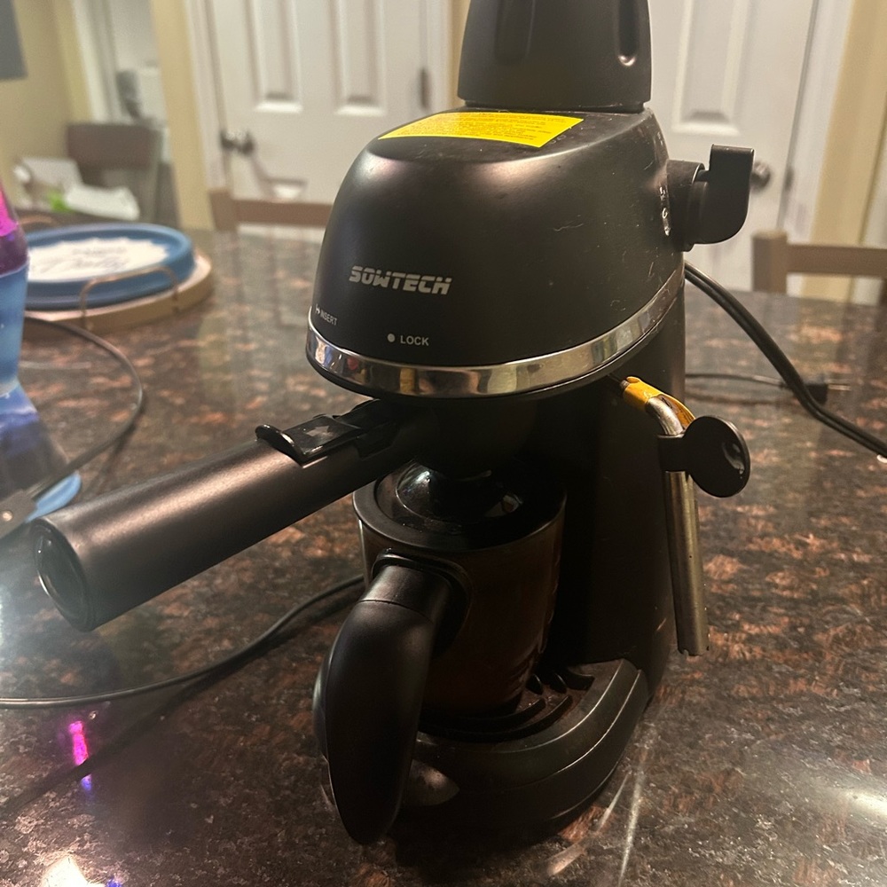Sowtech Black Espresso Machine